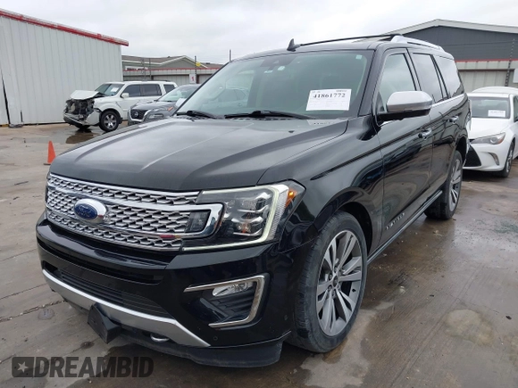 2019 Ford Expedition Platinum with VIN 1FMJU1MT8KEA02325, listed as a IAAI auction lot 41861772 with 77,124 mi miles. Bid and sale history available at carsss.com. Image 21.