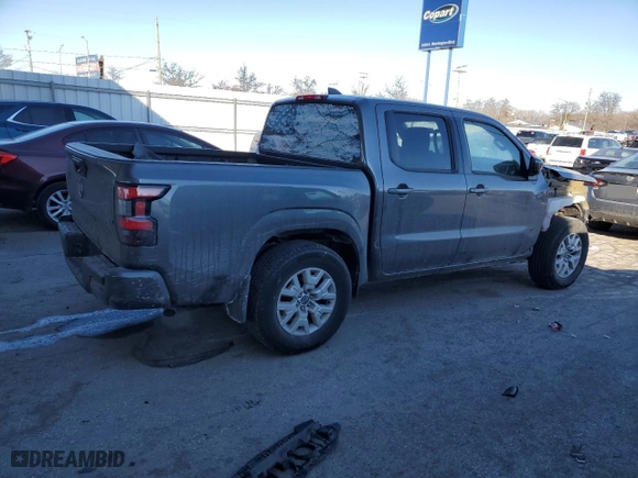 2022 Nissan Frontier S with VIN 1N6ED1EJ9NN675113, listed as a Copart auction lot 42306165 with 91,539 mi miles and Salvage Title. Bid and sale history available at carsss.com. Image 3.