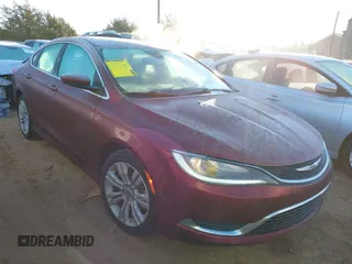 2015 Chrysler 200 Limited with VIN 1C3CCCAB1FN532993, listed as a IAAI auction lot 41435312 with 86,298 mi miles. Bid and sale history available at carsss.com. Image 1.