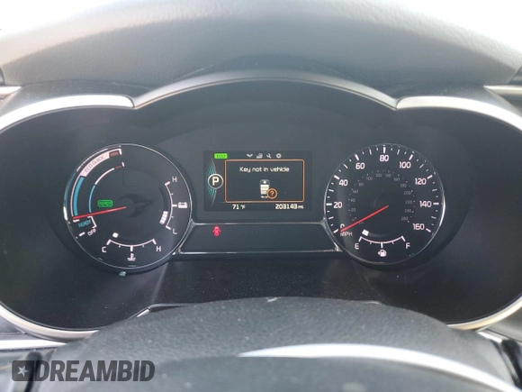 2014 Kia Optima Hybrid LX with VIN KNAGM4AD7E5070419, listed as a Copart auction lot 78315134 with 203,143 mi miles and Clean Title. Bid and sale history available at carsss.com. Image 9.