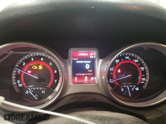 2014 Dodge Journey SXT with VIN 3C4PDCBG8ET189764, listed as a Copart auction lot 52715465 with 175,743 mi miles and Non Repairable. Bid and sale history available at carsss.com. Image 9.