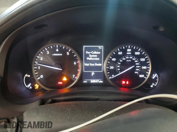 2020 Lexus NX 300 with VIN JTJGARDZXL2226965, listed as a Copart auction lot 63414135 with 68,847 mi miles and Salvage title. Bid and sale history available at DreamBid. Image 9.