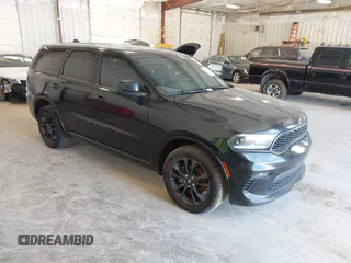 2021 Dodge Durango GT Plus with VIN 1C4RDJDGXMC574778, listed as a IAAI auction lot 42814350 with 243,829 mi miles and . Bid and sale history available at DreamBid. Image 1.