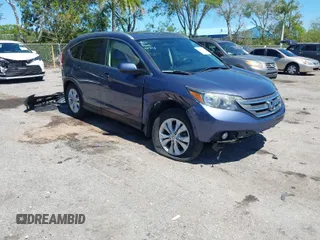 2012 Honda CR-V EX-L with VIN 5J6RM4H76CL017337, listed as a IAAI auction lot 41831385 with 163,033 mi miles. Bid and sale history available at carsss.com. Image 1.