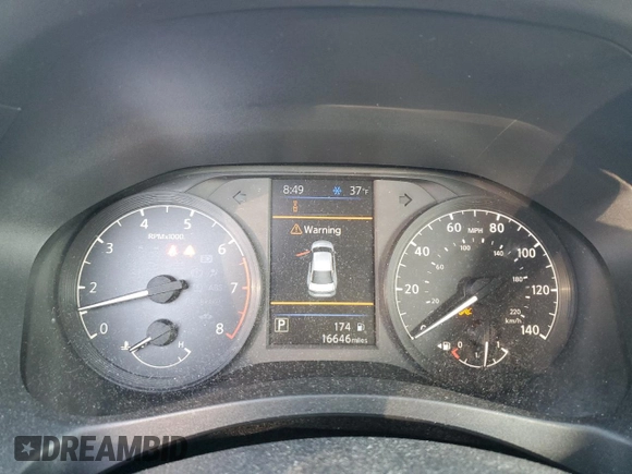2024 Nissan Altima 2.5 S with VIN 1N4BL4BV7RN384574, listed as a Copart auction lot 46058325 with 16,646 mi miles and Salvage Title. Bid and sale history available at carsss.com. Image 9.