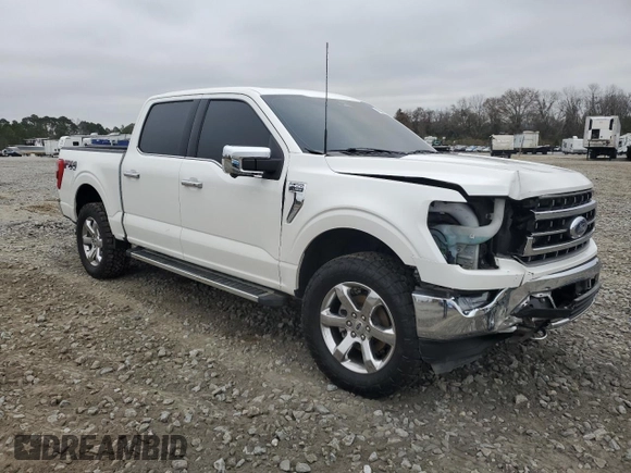 2022 Ford F-150 XL with VIN 1FTFW1E50NFB97744, listed as a Copart auction lot 43906525 with 49,036 mi miles and Salvage Title. Bid and sale history available at carsss.com. Image 4.