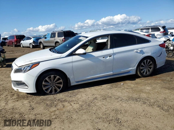 2017 Hyundai Sonata Sport with VIN 5NPE34AF1HH504434, listed as a Copart auction lot 44052835 with 115,837 mi miles and Salvage Title. Bid and sale history available at DreamBid. Image 1.