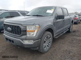 2021 Ford F-150 XL with VIN 1FTEW1EP0MFB69003, listed as a IAAI auction lot 41052589 with 81,716 mi miles. Bid and sale history available at carsss.com. Image 17.