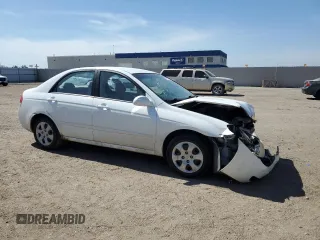 2007 Kia Spectra EX with VIN KNAFE121775460533, listed as a Copart auction lot 50873075 with 116,433 mi miles and Salvage Title. Bid and sale history available at carsss.com. Image 4.
