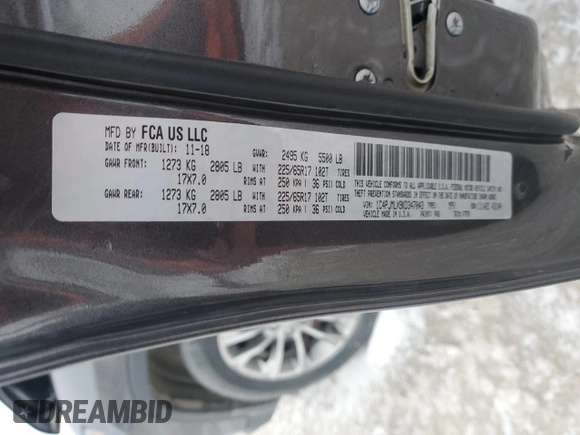 2019 Jeep Cherokee Latitude Plus with VIN 1C4PJMLX9KD347043, listed as a Copart auction lot 84671434 with 69,075 mi miles and Salvage Title. Bid and sale history available at carsss.com. Image 13.
