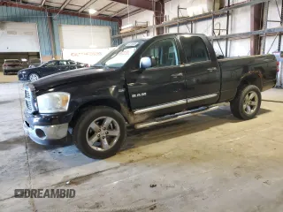 2008 Dodge Ram 1500 SLT with VIN 1D7HU182X8S612456, listed as a Copart auction lot 52213935 with 130,762 mi miles and Salvage Title. Bid and sale history available at carsss.com. Image 1.