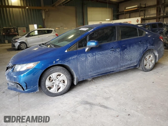 2015 Honda Civic Sedan LX with VIN 19XFB2F5XFE023658, listed as a Copart auction lot 46067005 with 103,221 mi miles and Salvage Title. Bid and sale history available at carsss.com. Image 1.