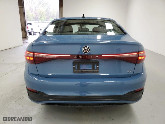 2025 Volkswagen Jetta SE with VIN 3VWEX7BUXSM026645, listed as a Copart auction lot 52802665 with 5,239 mi miles and Clean Title. Bid and sale history available at carsss.com. Image 6.