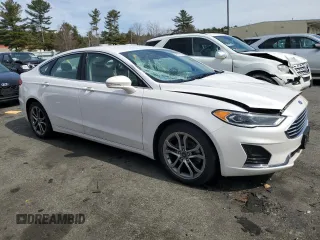 2019 Ford Fusion SEL with VIN 3FA6P0CD4KR224756, listed as a Copart auction lot 49507855 with 56,785 mi miles and Salvage Title. Bid and sale history available at carsss.com. Image 4.