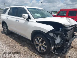 2022 Hyundai Palisade SEL with VIN KM8R44HE6NU338369, listed as a IAAI auction lot 42659635 with 117,551 mi miles and . Bid and sale history available at DreamBid. Image 1.