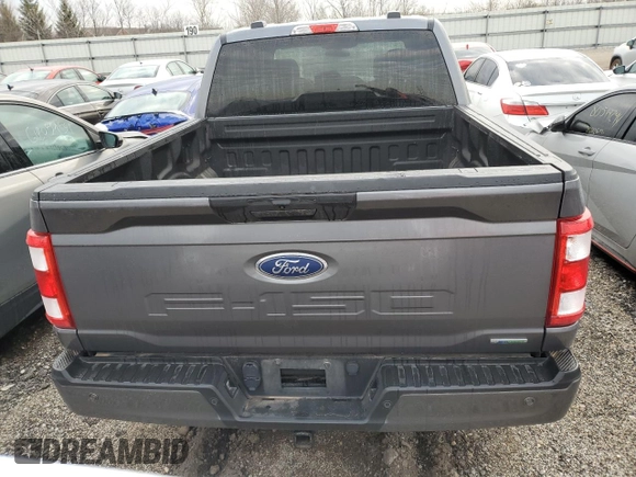 2021 Ford F-150 XL with VIN 1FTEW1EP7MFD02131, listed as a Copart auction lot 48948365 with 94,109 mi miles and Salvage Title. Bid and sale history available at carsss.com. Image 6.