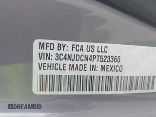 2023 Jeep Compass (RED) Edition with VIN 3C4NJDCN4PT523360, listed as a IAAI auction lot 41679349 with 47,711 mi miles and . Bid and sale history available at carsss.com. Image 9.