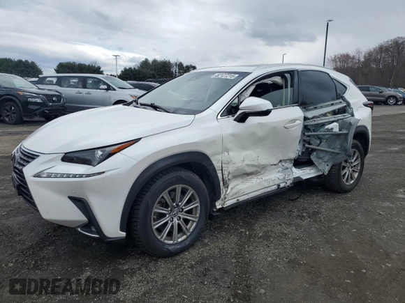 2018 Lexus NX with VIN JTJBARBZ5J2158018, listed as a Copart auction lot 52127215 with 107,317 mi miles and Salvage Title. Bid and sale history available at carsss.com. Image 1.