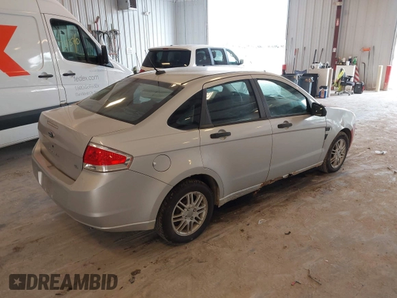 2008 Ford Focus SE with VIN 1FAHP35N38W133662, listed as a IAAI auction lot 42855611 with Not provided miles and . Bid and sale history available at DreamBid. Image 4.