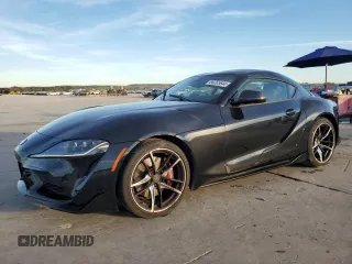 2022 Toyota GR Supra 3.0 with VIN WZ1DB0C06NW053881, listed as a Copart auction lot 80255644 with 18,316 mi miles and Salvage Title. Bid and sale history available at carsss.com. Image 1.