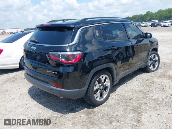 2018 Jeep Compass Limited with VIN 3C4NJDCBXJT332524, listed as a IAAI auction lot 42618421 with 61,854 mi miles and . Bid and sale history available at DreamBid. Image 4.