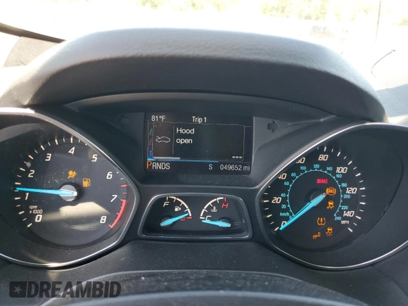 2013 Ford Escape Titanium with VIN 1FMCU0J95DUD15353, listed as a Copart auction lot 53604625 with 49,652 mi miles and Salvage Title. Bid and sale history available at carsss.com. Image 9.