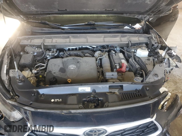 2021 Toyota Highlander L with VIN 5TDZZRAH8MS521752, listed as a Copart auction lot 86486854 with 77,367 mi miles and Clean title. Bid and sale history available at DreamBid. Image 12.