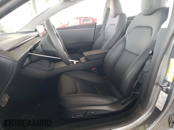 2025 Tesla Model 3 Long Range with VIN 5YJ3E1EA8SF880617, listed as a Copart auction lot 49484815 with 2,625 mi miles and Salvage Title. Bid and sale history available at DreamBid. Image 7.