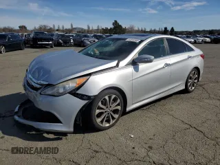 2014 Hyundai Sonata SE with VIN 5NPEC4ACXEH908737, listed as a Copart auction lot 44844545 with 159,794 mi miles and Salvage Title. Bid and sale history available at DreamBid. Image 1.