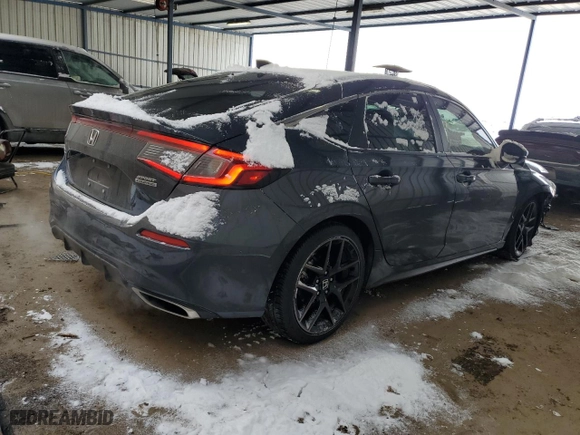 2024 Honda Civic Hatchback Sport Touring with VIN 19XFL1H87RE001670, listed as a Copart auction lot 45103195 with 21,470 mi miles and Salvage Title. Bid and sale history available at carsss.com. Image 3.