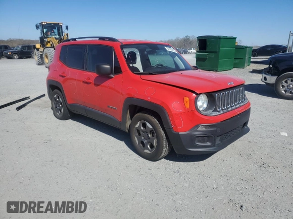 2018 Jeep Renegade Sport with VIN ZACCJAAB1JPG85055, listed as a Copart auction lot 50129355 with 147,626 mi miles and Salvage title. Bid and sale history available at DreamBid. Image 4.