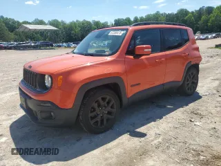 2017 Jeep Renegade Latitude z VIN ZACCJABB0HPF01331, wystawiony jako Copart lot #57250475 z przebiegiem 83 484 mil mil oraz Szkoda całkowita • Salvage title. Historia ofert i sprzedaży dostępna na DreamBid. Obrazek 1.