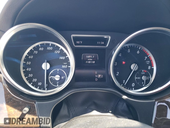 2015 Mercedes-Benz GL-Class GL 450 with VIN 4JGDF6EE0FA448549, listed as a Copart auction lot 60284783 with 118,118 mi miles. Bid and sale history available at carsss.com. Image 9.