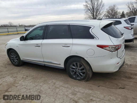 2014 Infiniti QX60 with VIN 5N1AL0MMXEC500130, listed as a Copart auction lot 49145145 with 139,301 mi miles and Salvage title. Bid and sale history available at DreamBid. Image 2.