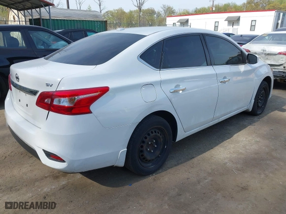 2017 Nissan Sentra S with VIN 3N1AB7AP0HY222691, listed as a IAAI auction lot 42068856 with 242,678 mi miles. Bid and sale history available at carsss.com. Image 4.