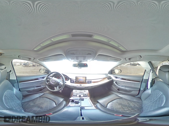 2013 Audi A8 3.0L with VIN WAUAGAFDXDN000657, listed as a Copart auction lot 42992755 with 154,426 mi miles and Salvage title. Bid and sale history available at DreamBid. Image 13.