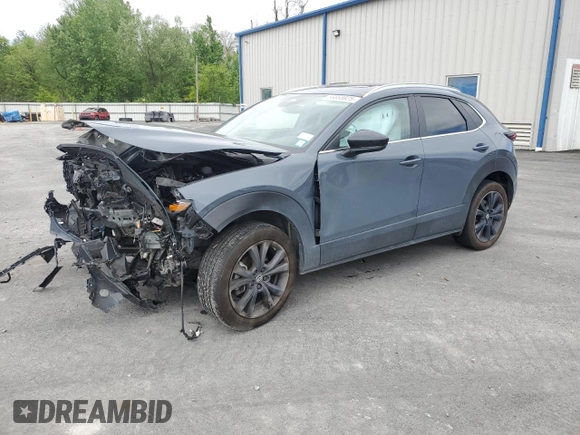 2024 Mazda CX-30 S Carbon Edition with VIN 3MVDMBCM9RM607345, listed as a Copart auction lot 56855925 with 19,295 mi miles and Salvage title. Bid and sale history available at DreamBid. Image 1.