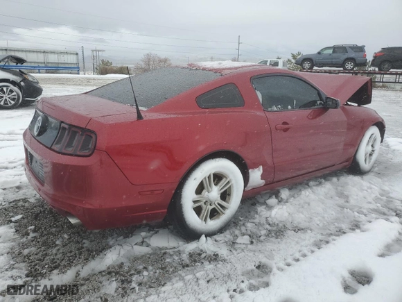 2014 Ford Mustang V6 with VIN 1ZVBP8AM8E5250565, listed as a Copart auction lot 84320874 with 0 mi miles and Salvage Title. Bid and sale history available at carsss.com. Image 3.