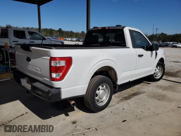 2021 Ford F-150 XL with VIN 1FTMF1C51MKE44107, listed as a Copart auction lot 46626895 with 42,060 mi miles and Clean title. Bid and sale history available at DreamBid. Image 3.
