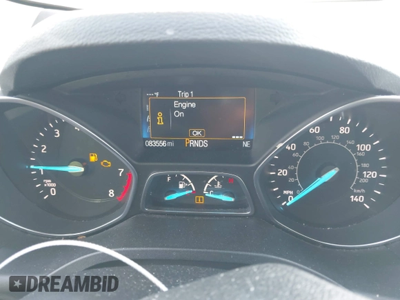 2017 Ford Escape SE with VIN 1FMCU9GD6HUD07252, listed as a IAAI auction lot 41584876 with 83,556 mi miles. Bid and sale history available at carsss.com. Image 7.