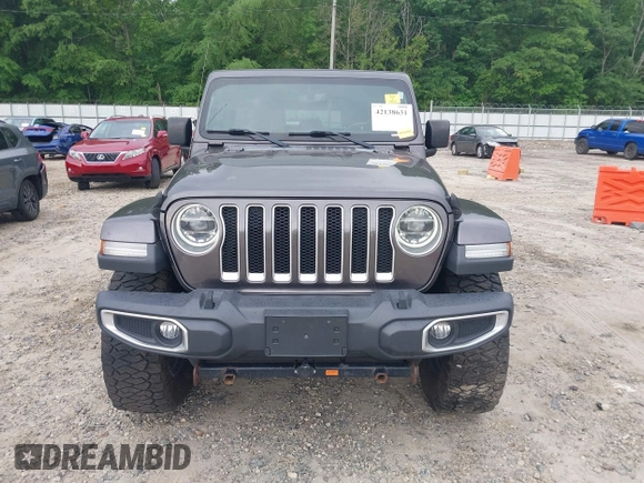 2018 Jeep Wrangler Unlimited Sahara with VIN 1C4HJXEN8JW303023, listed as a IAAI auction lot 42138631 with 72,463 mi miles and . Bid and sale history available at DreamBid. Image 12.