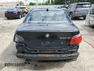2007 BMW 5 Series 530xi with VIN WBANF73587CU25251, listed as a Copart auction lot 58030295 with 186,995 mi miles and Salvage title. Bid and sale history available at DreamBid. Image 6.