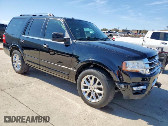 2017 Ford Expedition Limited z VIN 1FMJU1KT7HEA64780, wystawiony jako Copart lot #46847015 z przebiegiem 102 874 mil mil oraz Szkoda całkowita • Salvage title. Historia ofert i sprzedaży dostępna na DreamBid. Obrazek 4.