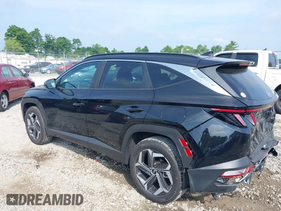2023 Hyundai Tucson SEL with VIN 5NMJFCAE7PH283232, listed as a IAAI auction lot 39676223 with 7,893 mi miles and . Bid and sale history available at DreamBid. Image 3.