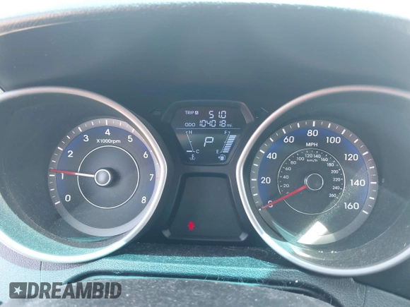 2012 Hyundai Elantra Limited with VIN KMHDH4AE8CU449009, listed as a IAAI auction lot 42228159 with 104,018 mi miles and . Bid and sale history available at DreamBid. Image 7.