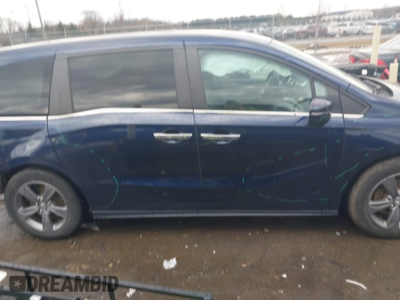2021 Honda Odyssey EX with VIN 5FNRL6H55MB018776, listed as a IAAI auction lot 41485453 with 53,766 mi miles and . Bid and sale history available at DreamBid. Image 13.