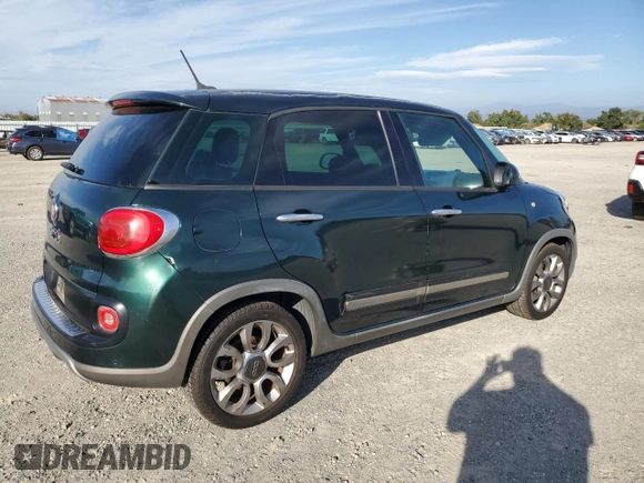 2014 FIAT 500L Trekking with VIN ZFBCFADH7EZ029440, listed as a Copart auction lot 73229504 with 55,402 mi miles and Salvage Title. Bid and sale history available at carsss.com. Image 3.