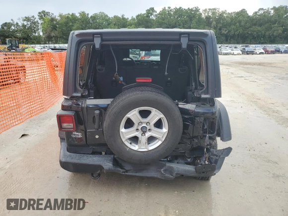 2019 Jeep Wrangler Unlimited Sport S with VIN 1C4HJXDG4KW641619, listed as a Copart auction lot 62551685 with 69,731 mi miles and Non repairable. Bid and sale history available at DreamBid. Image 6.