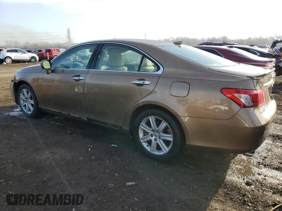 2007 Lexus ES 350 with VIN JTHBJ46G572073489, listed as a Copart auction lot 49692615 with 109,274 mi miles and Salvage Title. Bid and sale history available at carsss.com. Image 2.