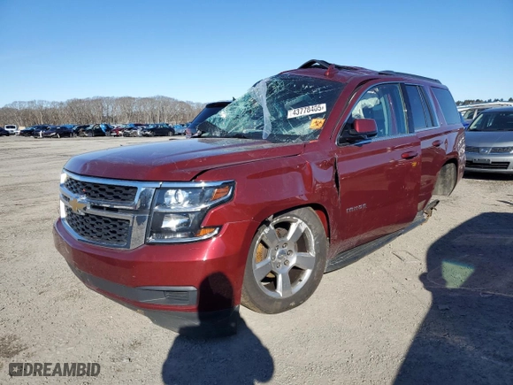 2017 Chevrolet Tahoe LT with VIN 1GNSKBKC3HR311801, listed as a Copart auction lot 43778405 with 109,533 mi miles and Salvage Title. Bid and sale history available at carsss.com. Image 1.